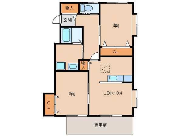 ハイステージ新田広芝の物件間取画像